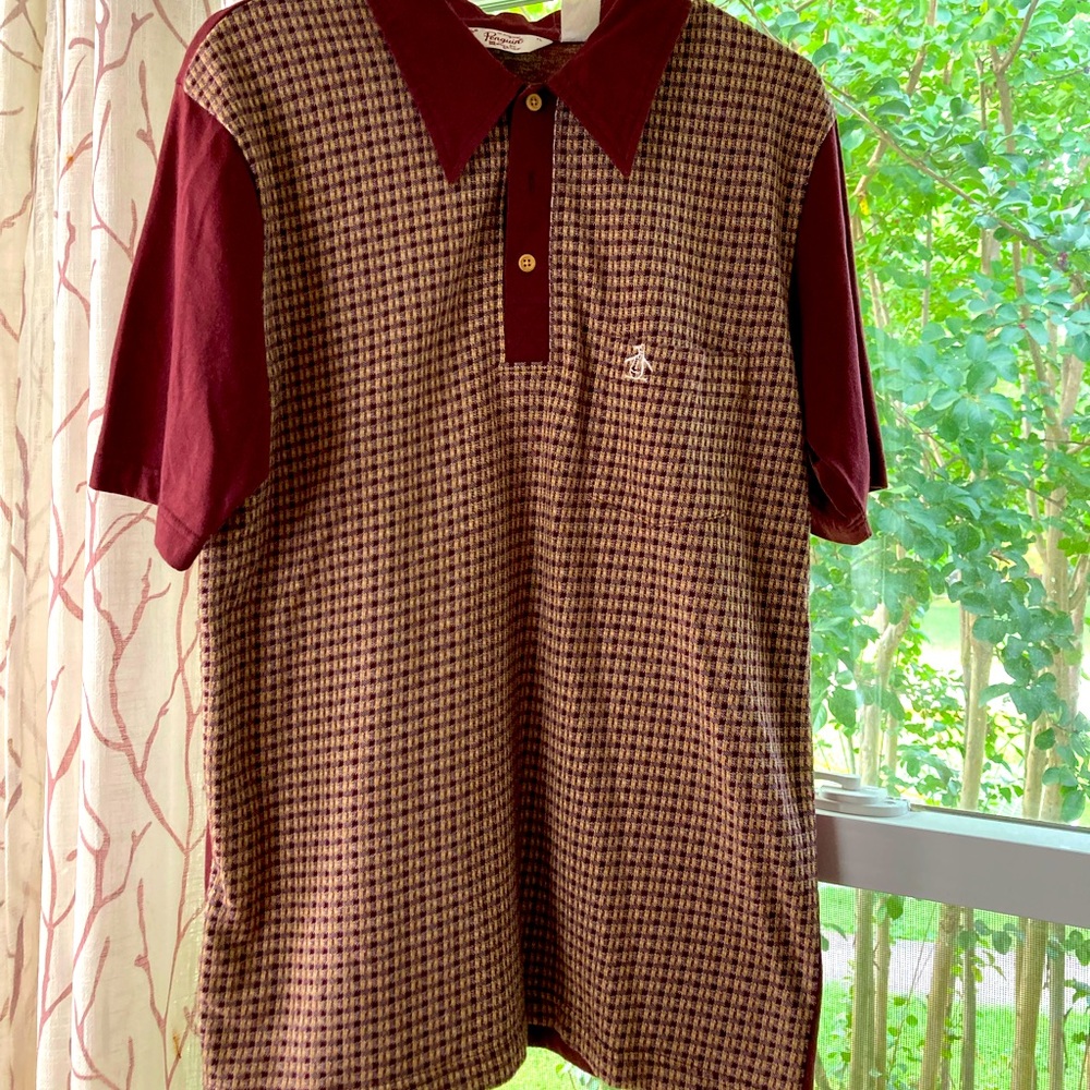 Original Penguin brand vintage mens short sleeve shirt.